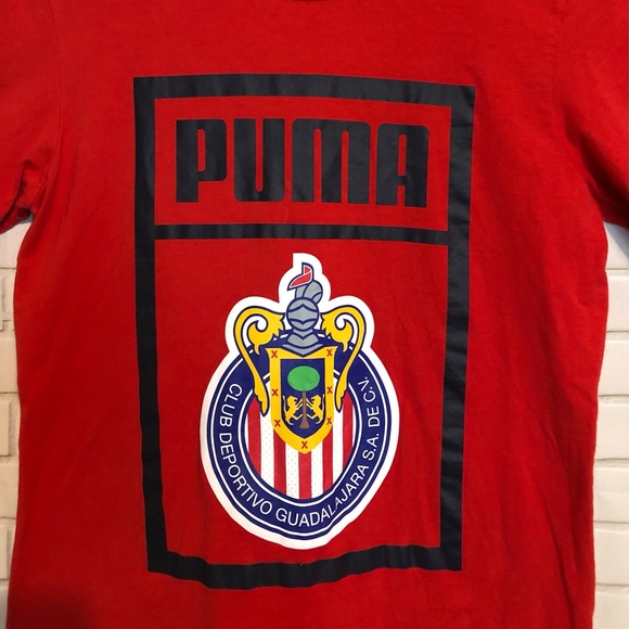 Chivas Puma Club Deportivo Guadalajara Red FC Futbol Soccer Shirt S - Picture 3 of 8